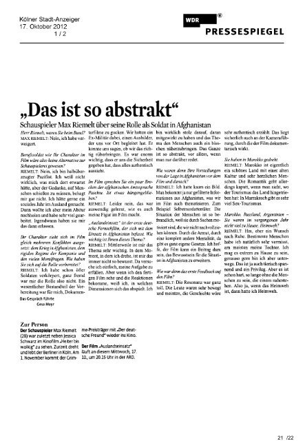 Presseclipping (7,17 MB) - relevant f!