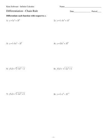 Worksheets Higher Order Derivatives Worksheet 03 higher order derivatives kuta software chain rule software