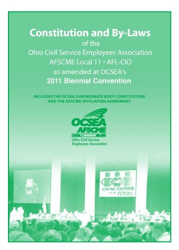 Download the Constitution and By-Laws - OCSEA
