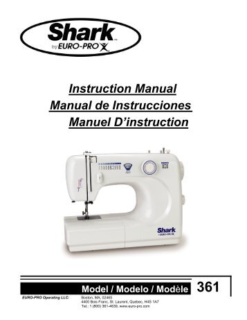 Instruction Manual Manual de Instrucciones Manuel D ... - Shark