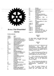 Rotary Club BrunsbÃ¼ttel Satzung