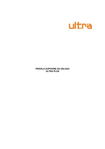 Pravila kupovine Ultra Plus paketa - BH Telecom