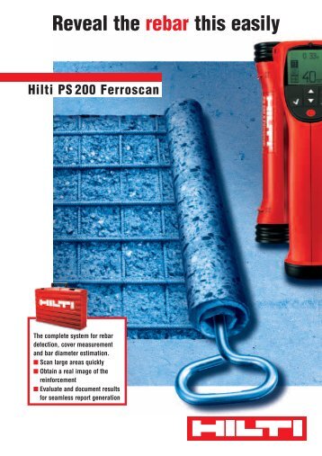 Program Hilti PS 200 Ferroscan System - Tech-Rentals