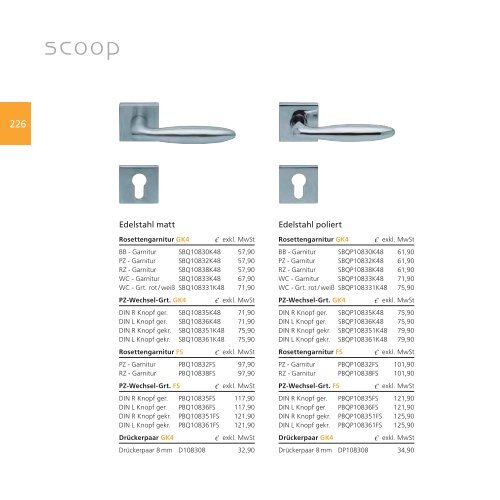 Slidebloc Katalog 2013 - scoop Beschläge Vertriebs-GmbH