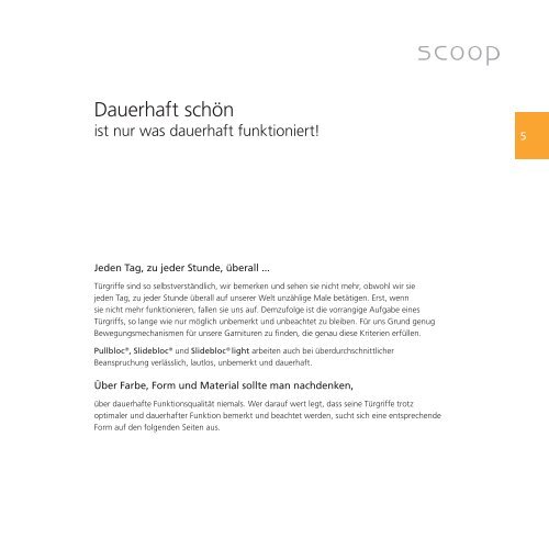 Slidebloc Katalog 2013 - scoop Beschläge Vertriebs-GmbH