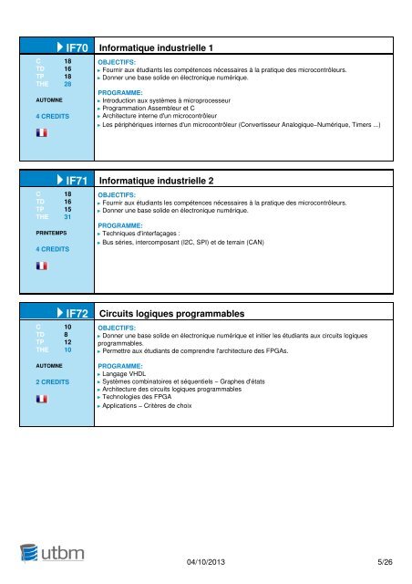 Formation d'ingénieur par apprentissage en Génie électrique - Utbm