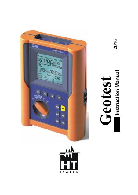 HT 2016 - Digital jordmodstandsmĺling. - Elma Instruments