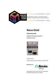 Nanogold (Phasentransfer ... - Swiss Nano Cube