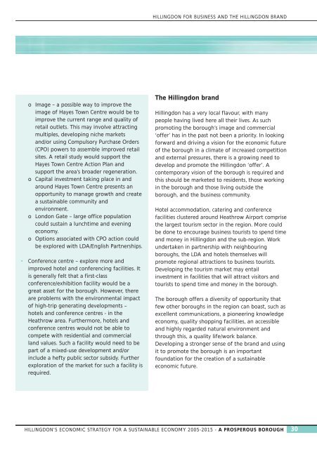 Economic development strategy - London Borough of Hillingdon