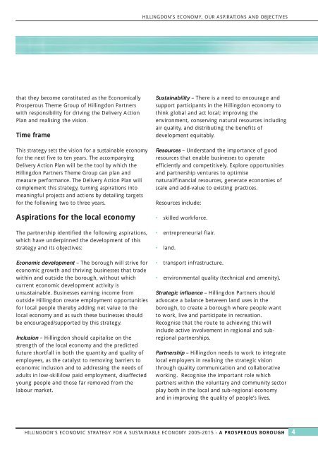 Economic development strategy - London Borough of Hillingdon