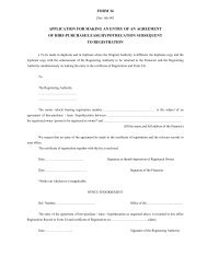 FORM 34 APPLICATION FOR MAKING AN ENTRY OF AN ...