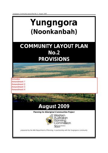 Yungngora Amendment Report - Western Australian Planning ...