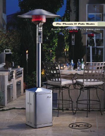 The Phoenix III Patio Heater - Custom Outdoor Kitchens