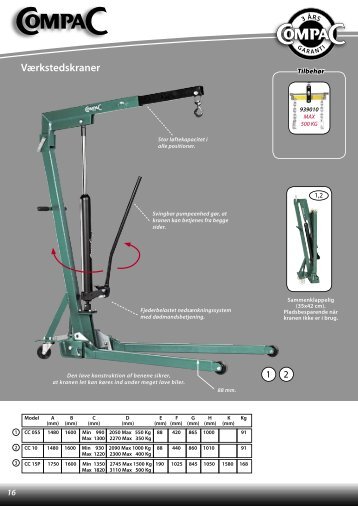 VÃ¦rkstedskraner - CompaC