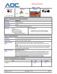 Material Safety Data Sheet - Revchem Composites