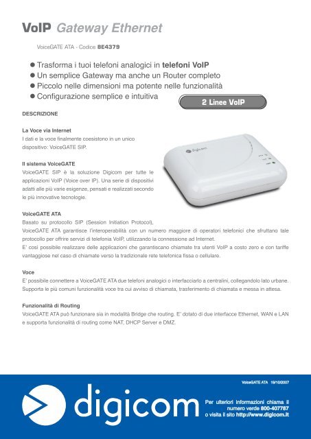 VoIP Gateway Ethernet - Digicom