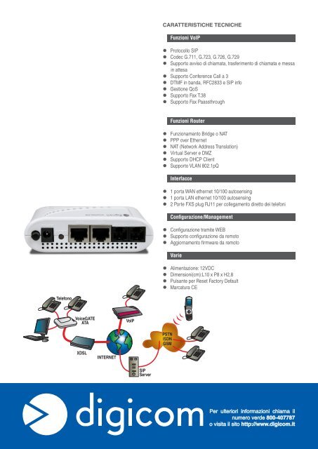 VoIP Gateway Ethernet - Digicom