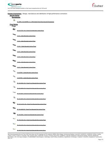 Fischer Connectors - Design, manufacture and ... - TraceParts