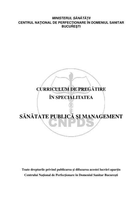 Sanatate publica si management