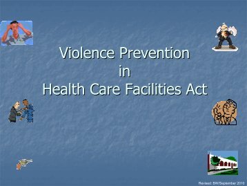 Violence Prevention in Health Care Facilities Act - Trinitas Hospital