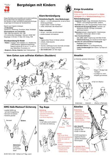 Bergsteigen mit Kindern - SAC Grenchen