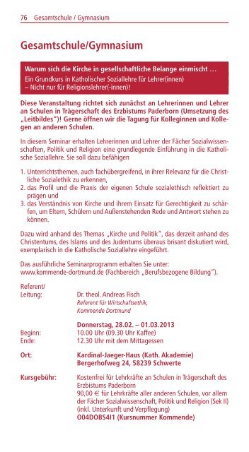 PDF-Datei des Fortbildungskalenders 1/2013 zum Download