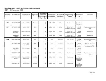 Final Grid - 25 Nov 98 - ISDA