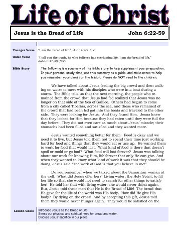 LOCJohn Lesson16-Jesus is the Bread of Life - Mission Arlington