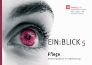 EIN BLICK 5 Pflege - Plattform für Pflegende Angehörige