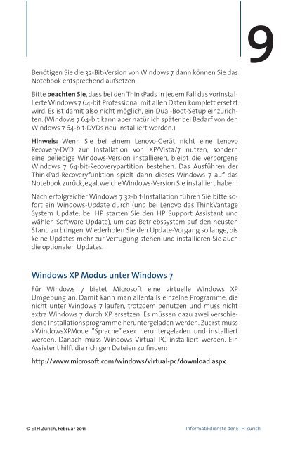 Neptun Dokumentation Linux und Windows - ETH ZÃƒÂ¼rich