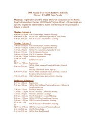 2008 Annual Convention Tentative Schedule Meetings, registration ...