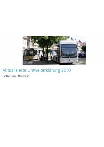 Evobus Gmbh Werk Mannheim, Aktualisierte ... - Daimler