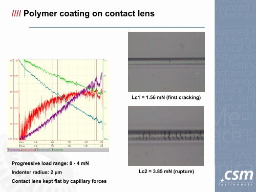 Hard ceramic coatings (1-5um thick) - CSM Instruments