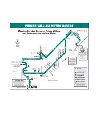 PRINCE WILLIAM METRO DIRECT - PRTC