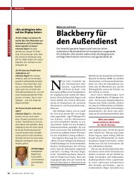 Blackberry für den außendienst - Cosynus