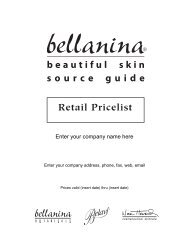 Retail Pricelist - Bellanina Facelift Massage - Home