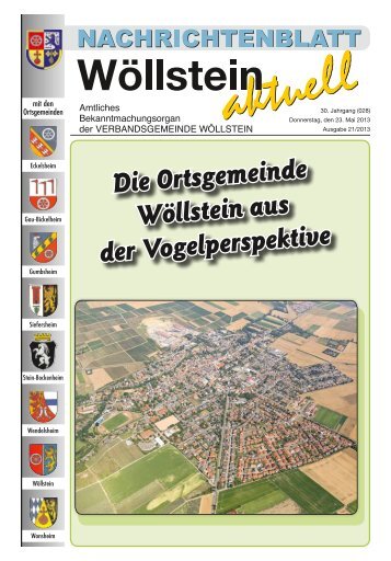 KW 21 / 23.05.2013 - Verbandsgemeinde WÃƒÂ¶llstein