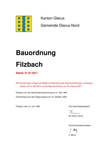 Filzbach - Gemeinde Glarus Nord