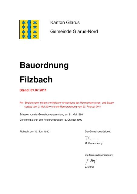 Filzbach - Gemeinde Glarus Nord