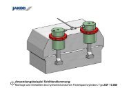 Anwendungsbeispiel Schlittenklemmung: 1 - JAKOB Antriebstechnik