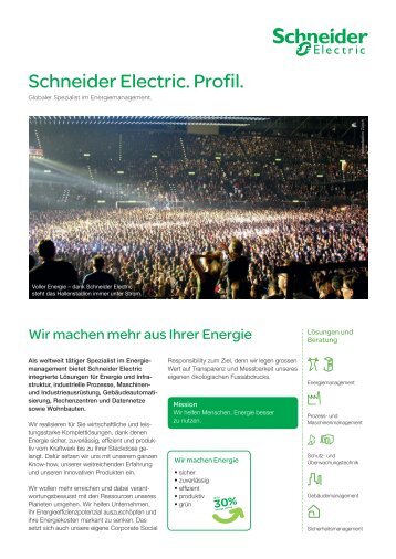 Factsheets Schneider Electric (Schweiz)