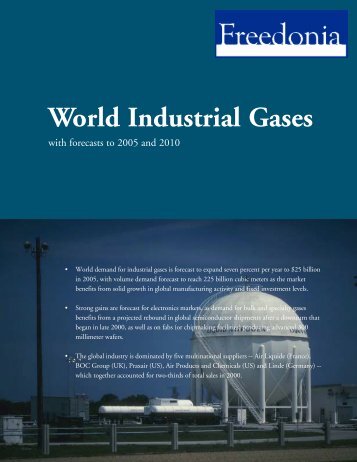 World Industrial Gases - The Freedonia Group