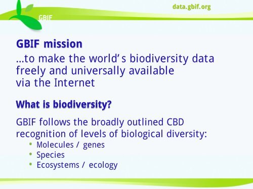 The GBIF Data Portal