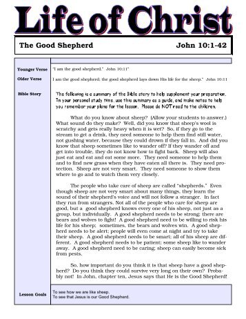 LOCJohn Lesson23-The Good Shepherd - Mission Arlington