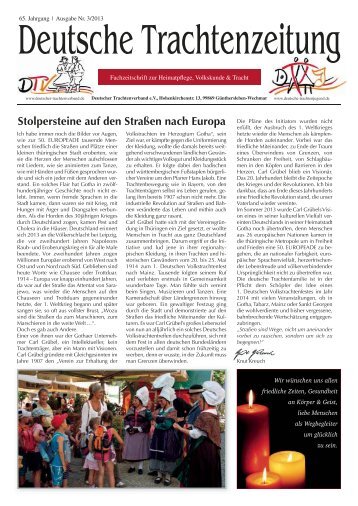 Trachtenzeitung 2-2013 - Deutscher Trachtenverband