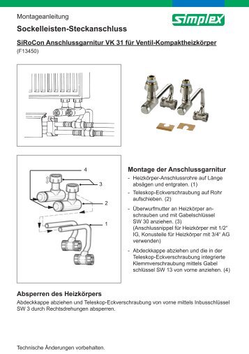 Sockelleisten-Steckanschluss - MeinHausShop.de