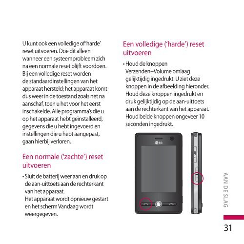 Gebruikershandleiding LG KS20 - Gsmweb.nl