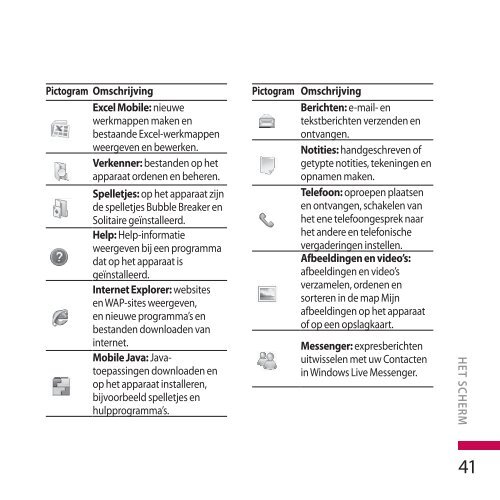 Gebruikershandleiding LG KS20 - Gsmweb.nl