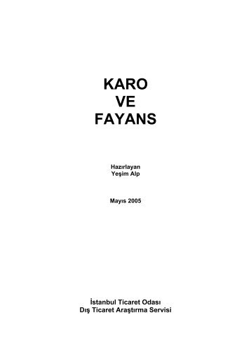 Karo, Seramik ve Fayans 2005 - ITO