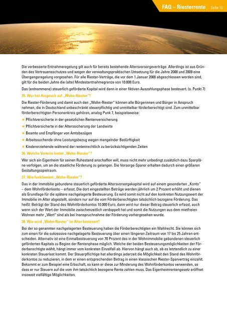 FAQ Riesterrente Fragen und Antworten zur ... - vmc-metzner.de